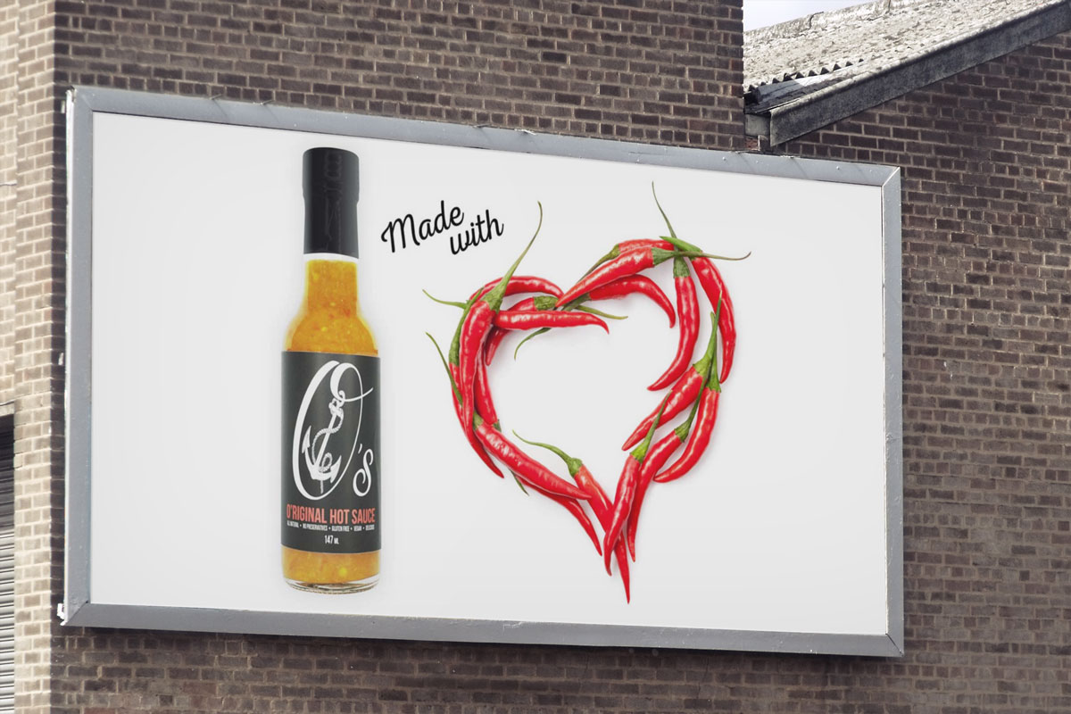 O's Original Hot Sauce: O's Original Hot Sauce Billboard