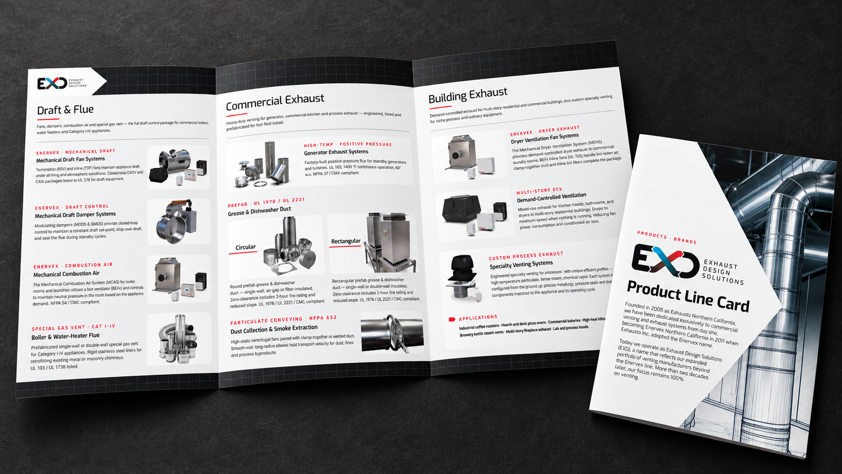 EXD Solutions: EXD Solutions Product Line Card