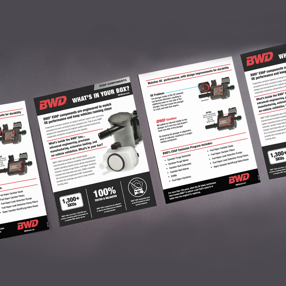 BWD: BWD EVAP Components: What's In Your Box