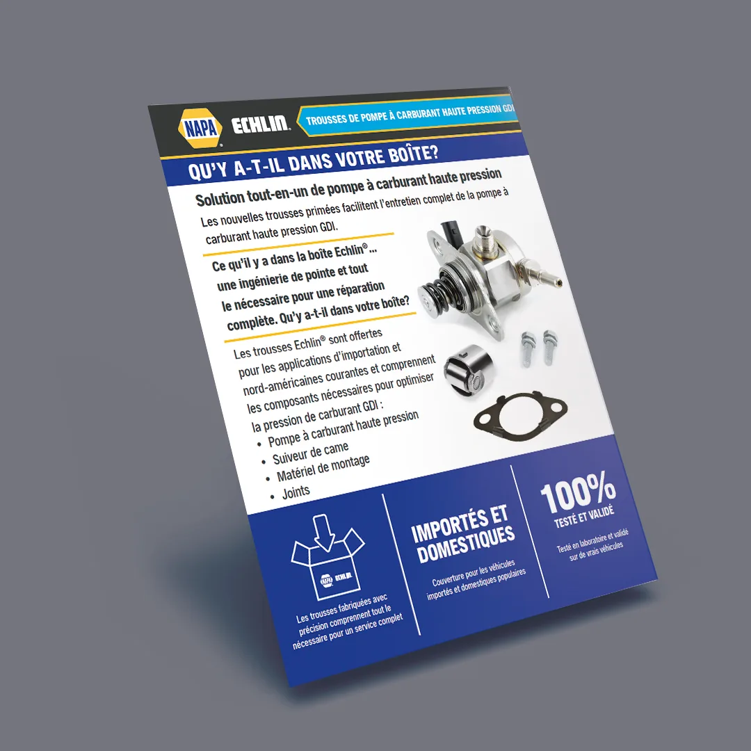 NAPA · Echlin: Echlin GDI Fuel Pump Kits: FR